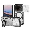 Redmi K80 Pro Silver CD Texture Camshield Magnetic Holder Case - 1