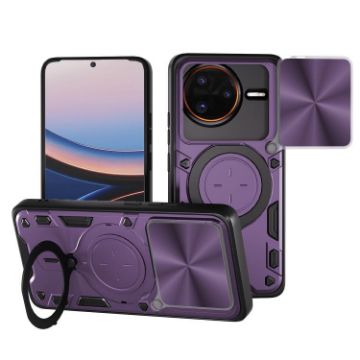 Redmi K80 Pro Purple Camshield Magnetic Holder Phone Case - 1
