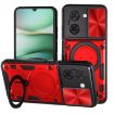 Redmi A5 4G CD Texture Camshield Magnetic Holder Case Red - 1