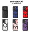 Redmi A5 4G Phone Case - CD Texture, Camshield, Magnetic Holder, Red - 2