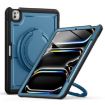 iPad Pro 13 2024 Honeycomb Hybrid Case with Handle & Strap - Navy Blue - 1