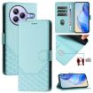 Xiaomi Civi 5 Pro 5G Mint Green Honeycomb RFID Leather Case - 1