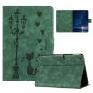 Samsung Galaxy Tab A7 10.4 2020 Green Cat Leather Case - 1