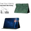 Samsung Galaxy Tab A7 10.4 2020 Green Cat Leather Case - 5