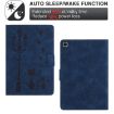Samsung Galaxy Tab A7 10.4 2020 Cat Embossed Leather Case - Blue - 4