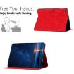 Samsung Galaxy Tab A7 10.4 2020 Red Cat Leather Case - 5