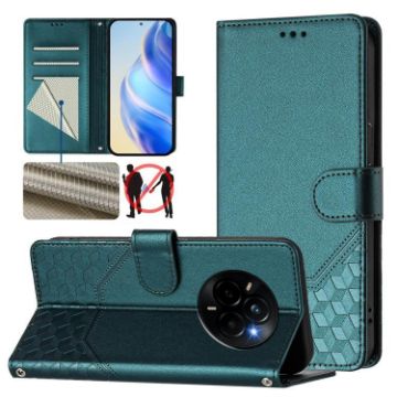 Realme Narzo 80/14 Pro 5G Peacock Green RFID Leather Case India - 1