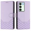 Realme 14x/V70/C75 5G Honeycomb RFID Leather Case Light Purple - 2