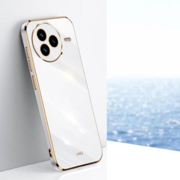 XINLI 6D Electroplate TPU Phone Case for Xiaomi Civi 5 Pro - White - 1