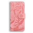 Redmi A5 4G Pink Leather Phone Case with Tiger Embossing Pattern - 3