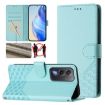 OPPO A5/A3 Pro 5G Honeycomb RFID Leather Case Mint Green - 1