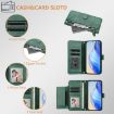 Samsung Galaxy A07 4G Green Leather Wallet Case with Multi-Card Slots - 5