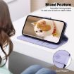 Tecno Camon 40 Pro 4G Purple Cute Cats RFID Leather Phone Case - 5