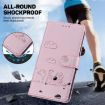 Tecno Spark 30 4G Rose Gold Cute Cats RFID Leather Phone Case - 4