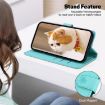 Tecno Spark 30 4G Green Cute Cats RFID Leather Phone Case - 5