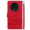 Tecno Spark 30 4G Red RFID Leather Phone Case with Cute Cats Design - 3