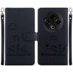 Tecno Spark 30 4G Black RFID Leather Phone Case with Cute Cats Design - 1