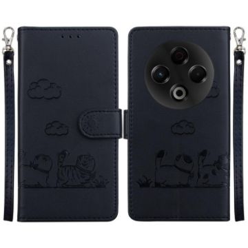 Tecno Spark 30 4G Black RFID Leather Phone Case with Cute Cats Design - 1