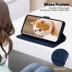 Tecno Spark 30 Pro Blue RFID Leather Phone Case with Cute Cats Design - 5