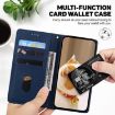 Tecno Spark 30 Pro Blue RFID Leather Phone Case with Cute Cats Design - 6