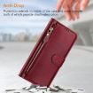 Tecno Camon 40 Premier Dark Red Leather Wallet Phone Case with Slots - 6