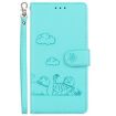 Infinix Hot 50 Pro+ 4G Green RFID Leather Phone Case with Cute Cats - 2