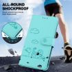 Infinix Hot 50 Pro+ 4G Green RFID Leather Phone Case with Cute Cats - 4
