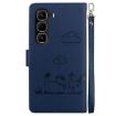 Infinix Hot 50 Pro+ 4G Blue RFID Leather Phone Case with Cute Cats - 3