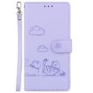 Infinix Note 50 Pro+ Purple Cute Cats RFID Leather Phone Case - 2