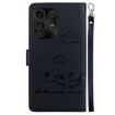 Infinix Note 50 Pro+ Black RFID Leather Phone Case with Cute Cats Design - 3