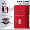 Infinix Zero 40 4G/5G Red RFID Leather Phone Case with Cute Cats Design - 7