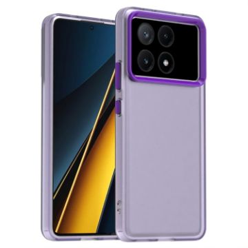 Redmi K70E Shockproof Phone Case - Candy PC Hybrid TPU, Purple - 1