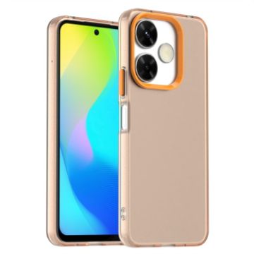 Redmi 13 5G Shockproof Phone Case - Candy PC Hybrid TPU (Orange) - 1