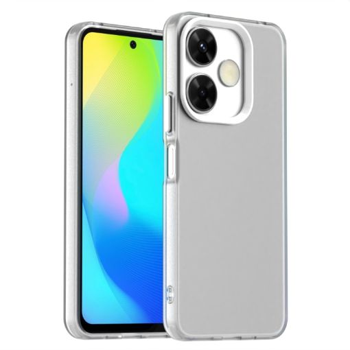Redmi Note 13R Shockproof Phone Case - White Candy PC Hybrid TPU - 1