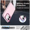 Red Shockproof Phone Case for Redmi Note 13 5G - Candy PC Hybrid TPU - 2