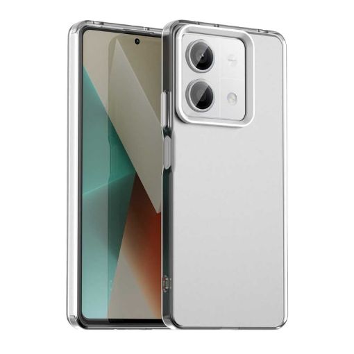 Redmi Note 13R Pro Shockproof Phone Case - White Candy PC Hybrid TPU - 1
