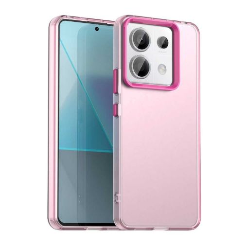 Red Shockproof Phone Case for Redmi Note 13 Pro 5G - Candy PC Hybrid TPU - 1