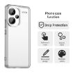 Redmi Note 13 Pro+ Shockproof Phone Case, Candy PC Hybrid TPU, White - 4