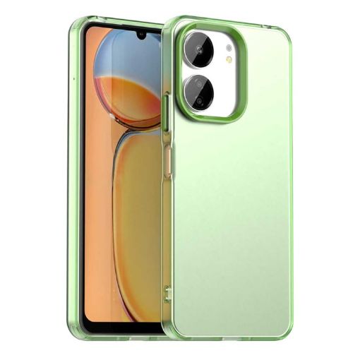 Redmi 13C 4G Green Shockproof Phone Case - Candy PC Hybrid TPU - 1