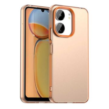 Redmi 13C 5G Shockproof Phone Case - Orange Candy PC Hybrid TPU - 1