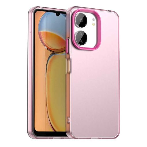 Redmi 13C 5G Shockproof Phone Case - Red Candy PC Hybrid TPU - 1