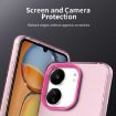 Red Shockproof Phone Case for Redmi 13R 5G - Candy PC Hybrid TPU - 7