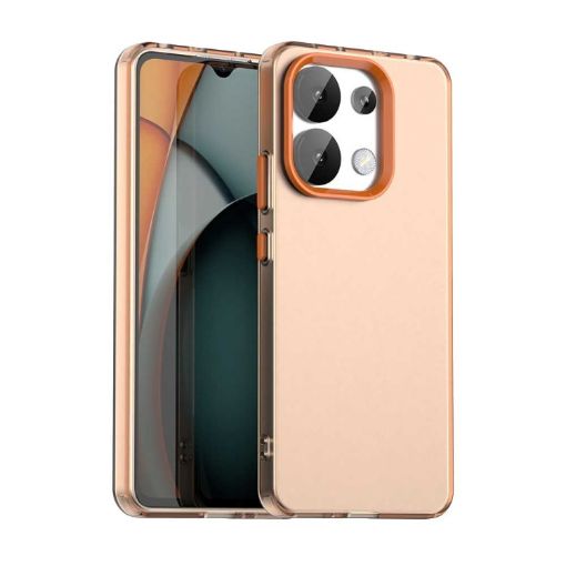 Redmi Note 13 4G Shockproof Phone Case - Candy Orange Hybrid TPU - 1
