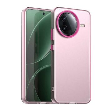 Red Shockproof Phone Case for Redmi K80/Xiaomi Poco F7 Pro - Candy PC Hybrid TPU - 1