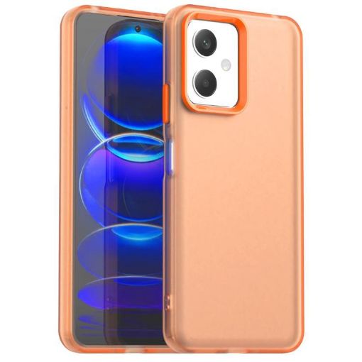 Redmi Note 12 5G/Poco X5 Shockproof Orange Phone Case - Hybrid TPU/PC - 1