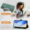 Ulefone Note 14 Green Leather Phone Case with Multi-Card Slots & Zipper - 3