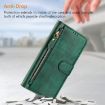 Ulefone Note 14 Green Leather Phone Case with Multi-Card Slots & Zipper - 6