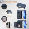 ZTE Blade A52 Lite Blue Leather Wallet Phone Case with Multi-Card Slots - 4