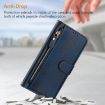 ZTE Blade A52 Lite Blue Leather Wallet Phone Case with Multi-Card Slots - 6