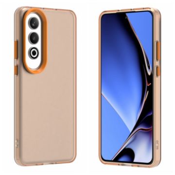 OPPO K12 5G Shockproof Phone Case - Candy PC Hybrid TPU, Orange - 1